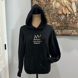 Jean-Michel Basquiat Crown‎ Hoodie UT Uniqlo Black NYC Pop Icons Graphic